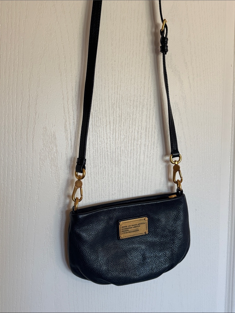 Marc By Marc Jacobs Black Leather Mini Crossbody